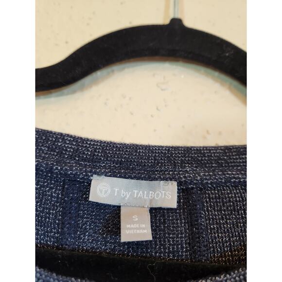 T by Talbots Women's Multicolor Striped Long Sleeve Casual Top Size Small - Picture 3 of 6